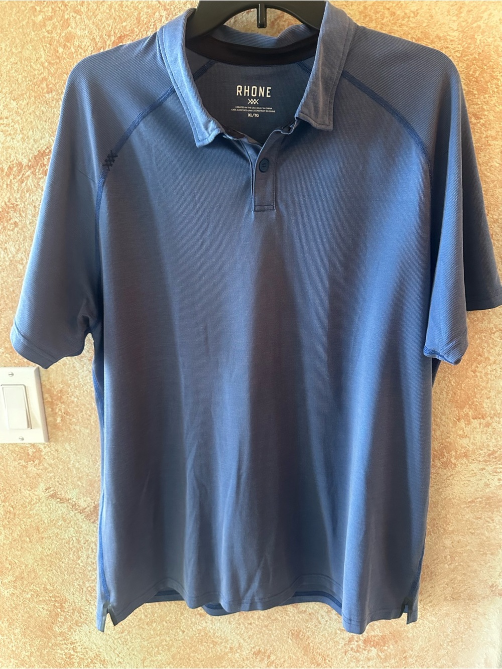 RHONE Navy Blue Performance Polo Shirt